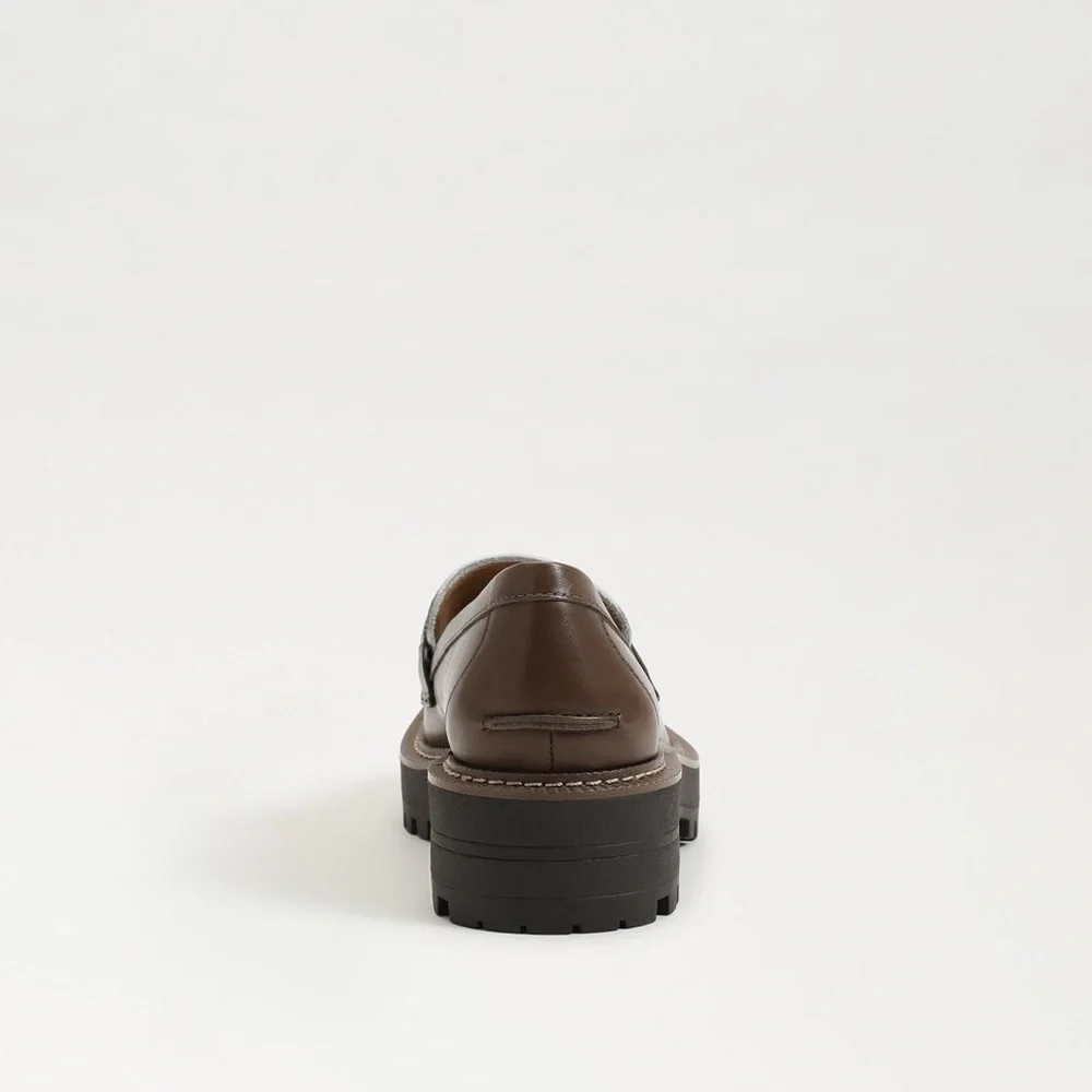 New🌟Sam Edelman -LAURS LUG SOLE LOAFER -Olive Taupe Modern Ivory Cedar